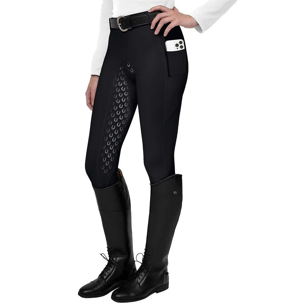 Pantalon d'équitation femme – Grip silicone, respirant et poches (S à XXL)