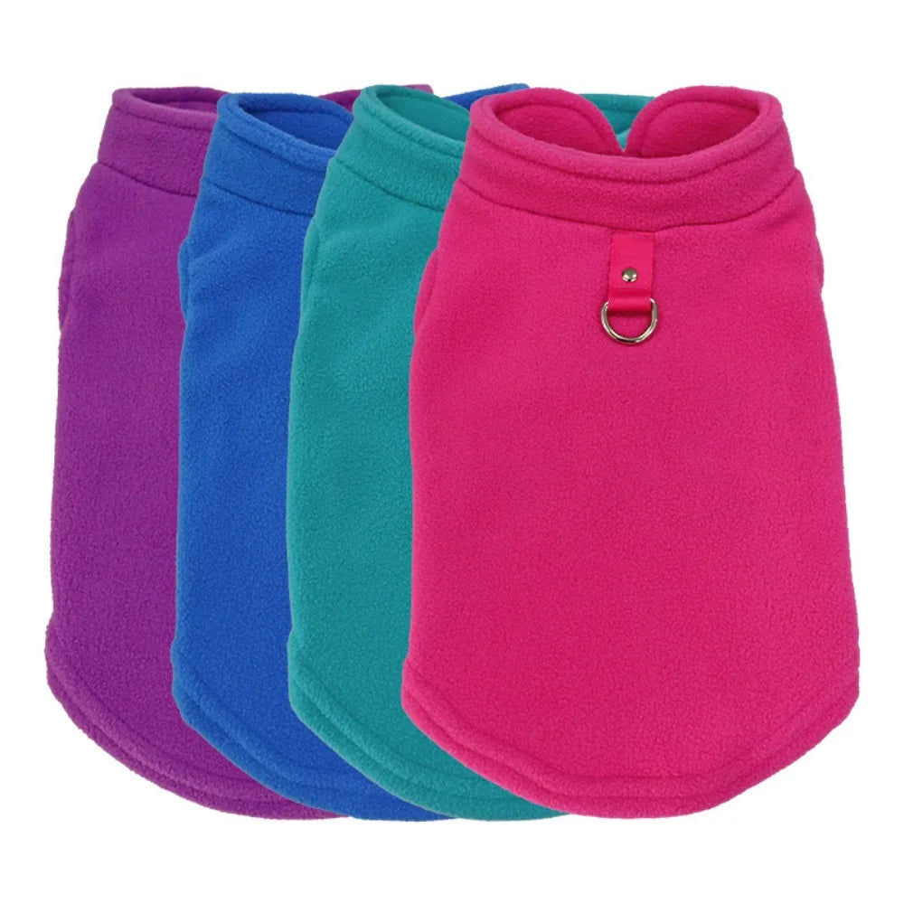 Gilet en Polaire pour Chien – 10 Couleurs, Tailles S à XL