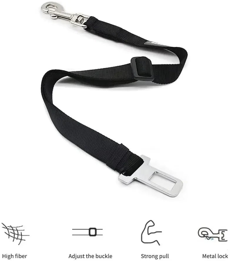 Ceinture de sécurité réglable pour chien et chat en voiture