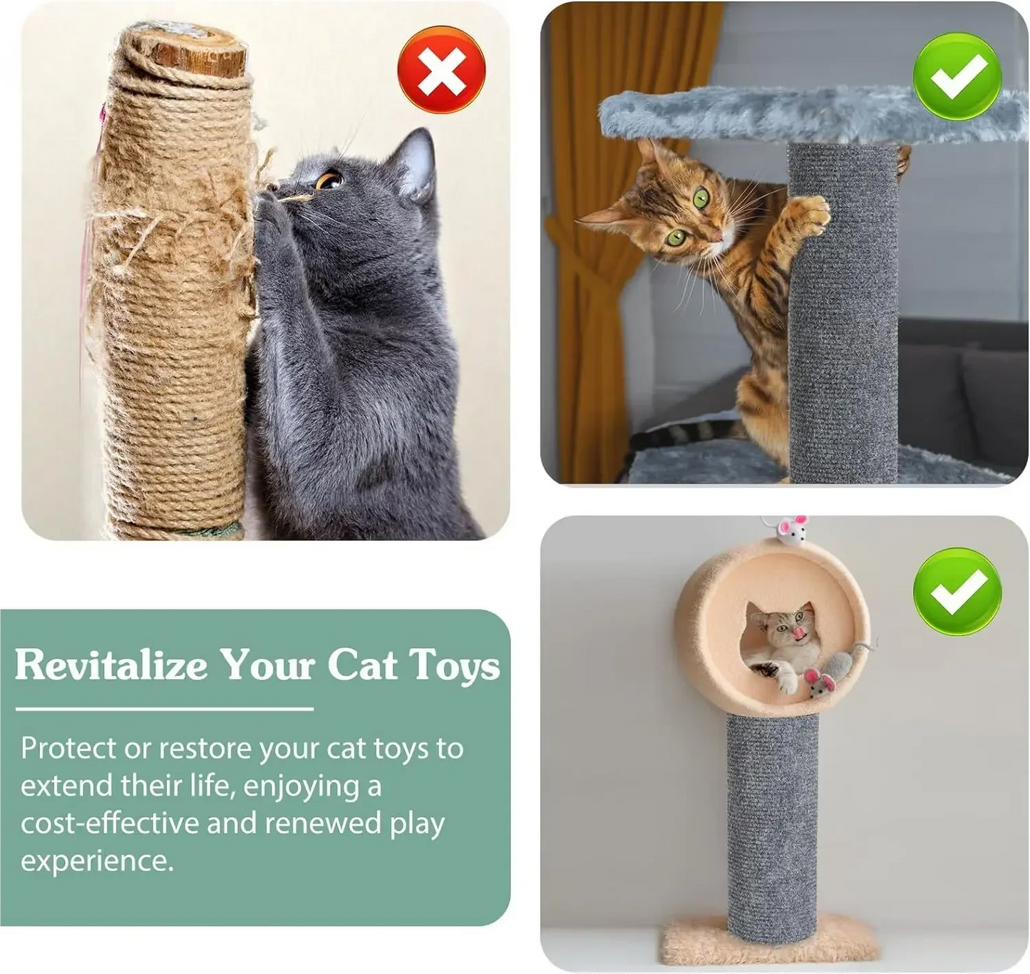 Tapis Griffoir Adhésif pour Chat — Protège Meubles, Antidérapant & Multifonction