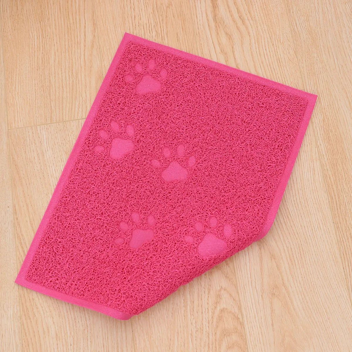 Kattenbakmat 30x40cm, gemakkelijk schoon te maken, gemaakt van waterdicht en stijlvol PVC, wasbaar en ideaal voor het reinigen van huisdieren.
