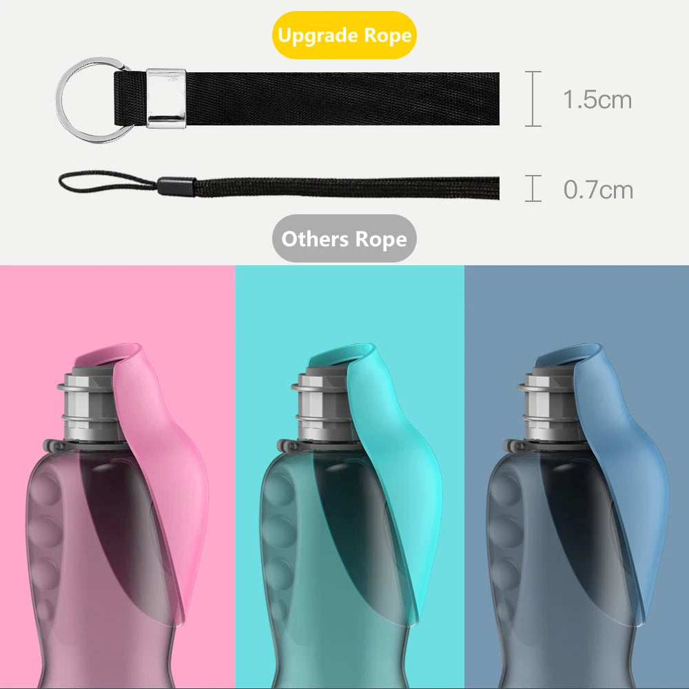 Bouteille d'eau portable pour chien, 800ml, pour chiens de petite, moyenne et grande taille, bol à boire pour voyage en plein air, mangeoire pour chiot et chat, accessoires pour animaux de compagnie Labrador