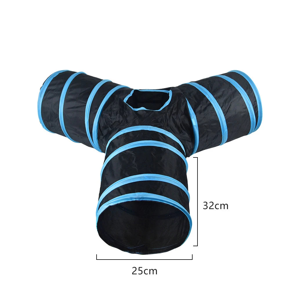 Tunnel pliable pour chat et chiot
