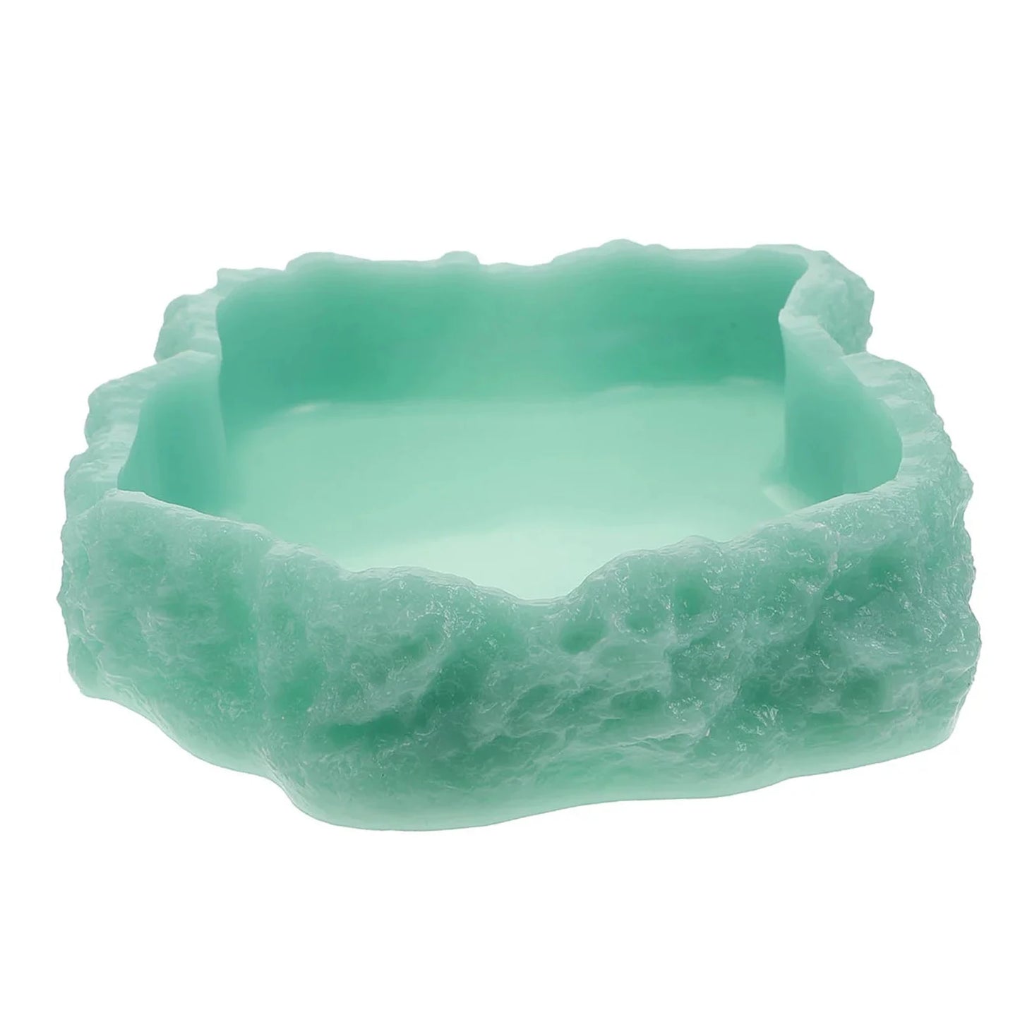Gamelle en Résine Imitation Roche pour Reptiles & Amphibiens – Eau & Nourriture, XS à L