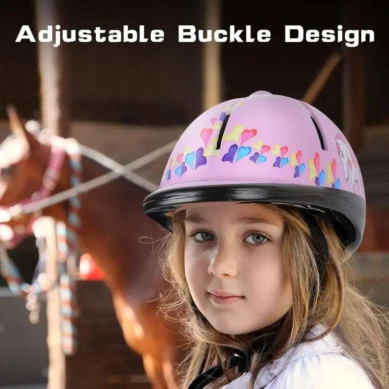Casque équestre enfant réglable – Certifié SEI, tour de tête 48–54 cm