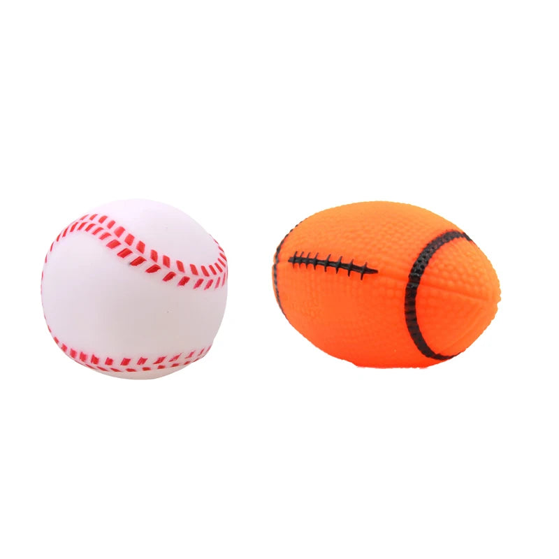Balle Couinante pour Chiot & Petit Chien – 6 cm, 17 Modèles, Jouet à Mâcher XLeiPet