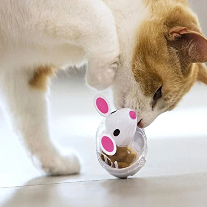 Jouet Distributeur de Nourriture pour Chat – Gobelet Souris Interactif