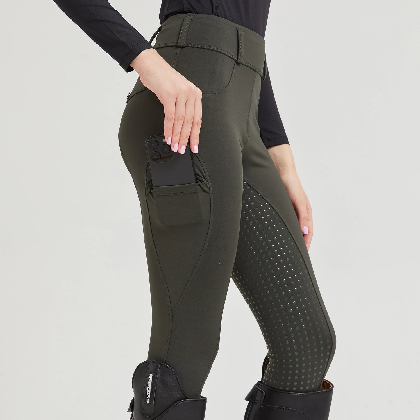 Pantalon d'Équitation Femme – Silicone Antidérapant, Séchage Rapide, XS–XXL