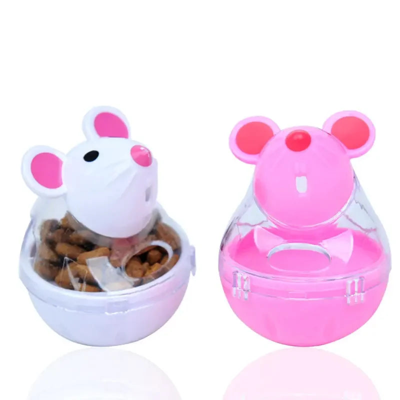 Jouet Distributeur de Nourriture pour Chat – Gobelet Souris Interactif