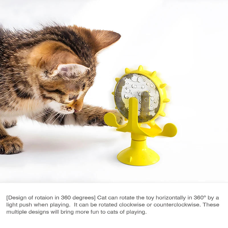 Roue à friandises pour chat
