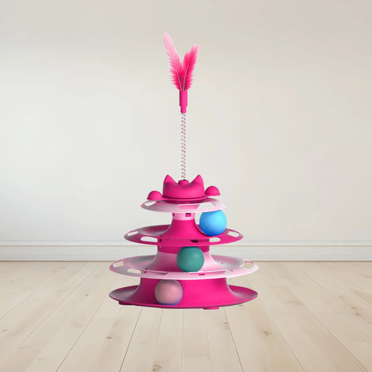 Plateau tournant anti-ennui pour chat