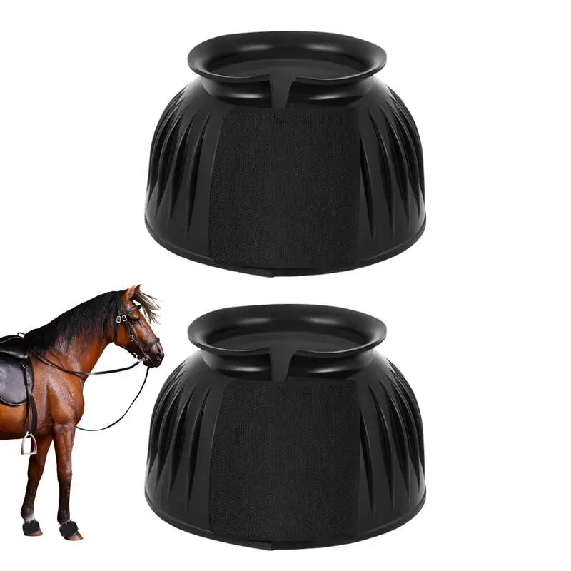 Bottes de cloche en caoutchouc pour cheval – Protection des sabots (lot de 2)