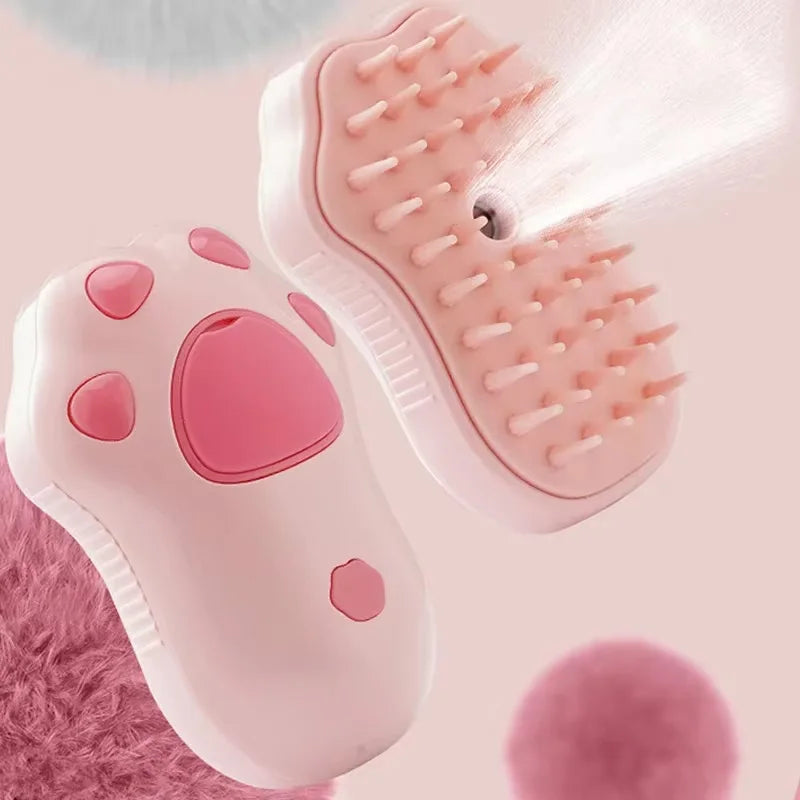 Brosse à Vapeur 3-en-1 pour Chat & Chien – Toilettage Électrique Rechargeable