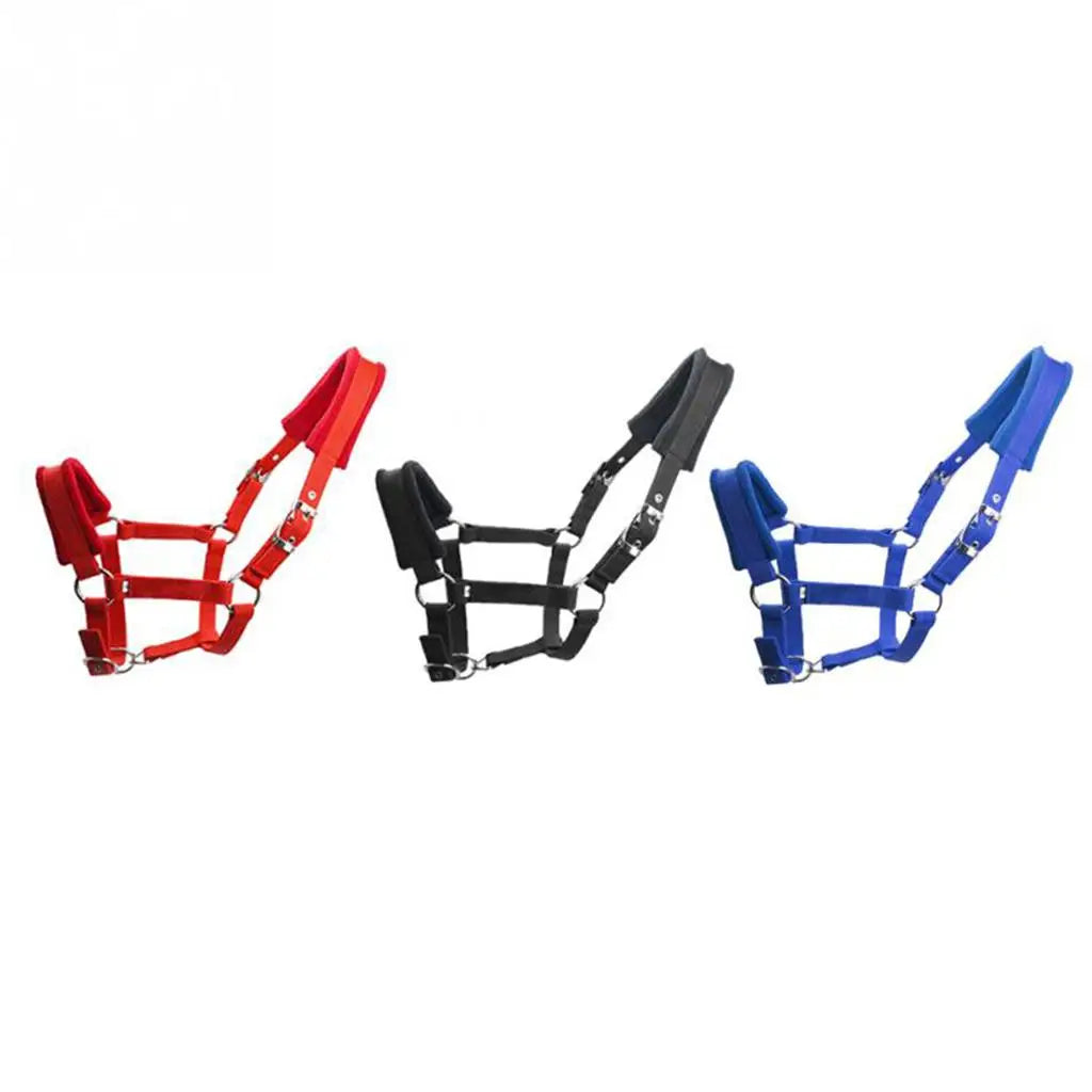 Licol Rembourré en Nylon pour Cheval & Poney – Double Polaire, Réglable, S / M / L