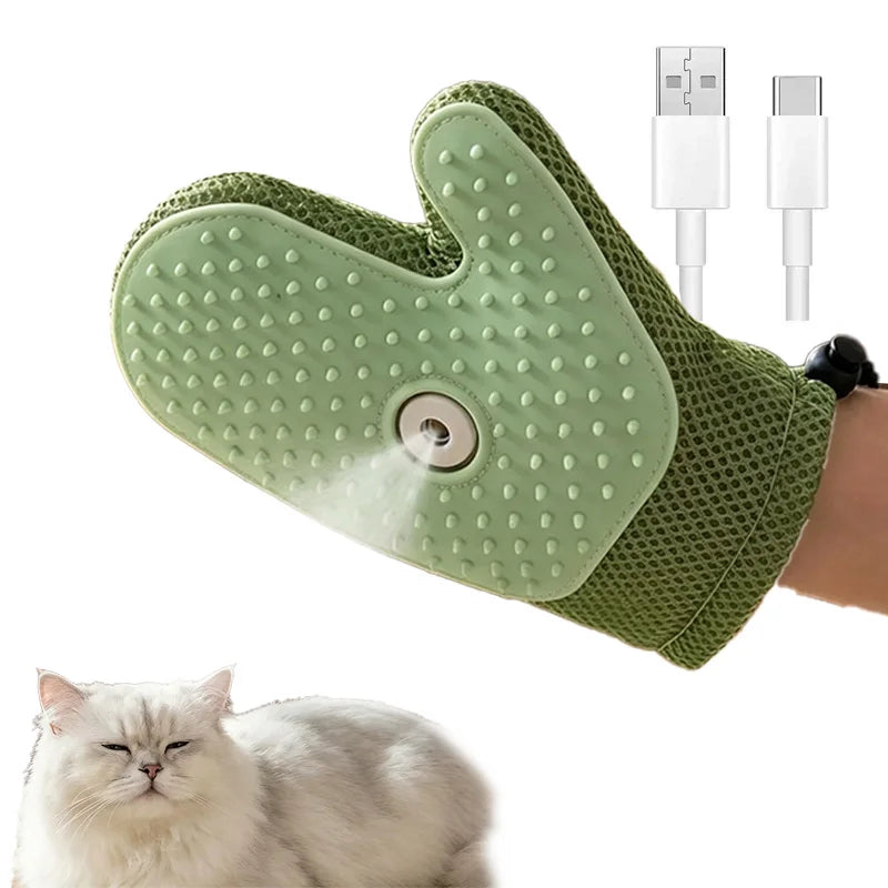 Brosse à Vapeur 3-en-1 pour Chat & Chien – Toilettage Électrique Rechargeable