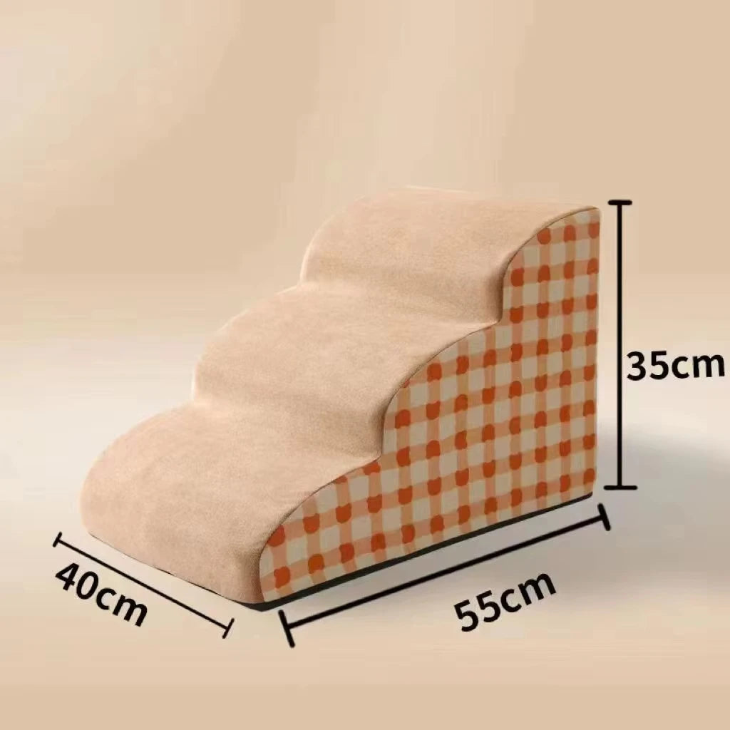 Escalier pour Chien en Mousse Haute Densité – 2 ou 3 Marches, Antidérapant
