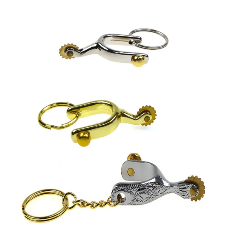 Nieuwe Paardensporen Sleutelhanger Ruitergeschenken Paardenthema Cadeau Paardenbit Sleutel voor Sleutels Tassen Accessoire
