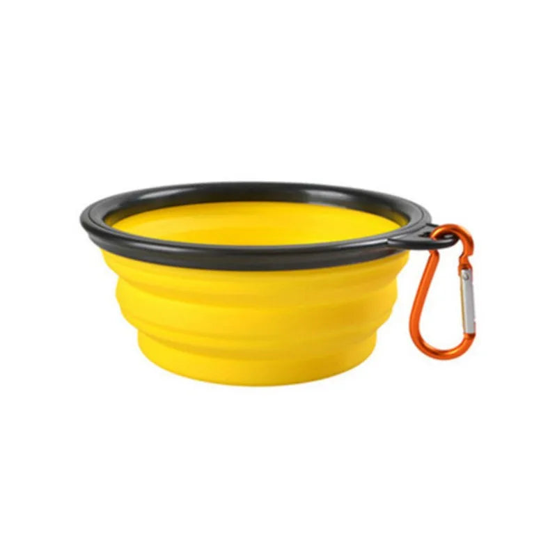 Draagbare voerbak voor huisdieren, duurzame TPR-voerbak voor katten en honden, opvouwbare siliconenbak voor reizen en buitenactiviteiten, voer- en drinkbak.