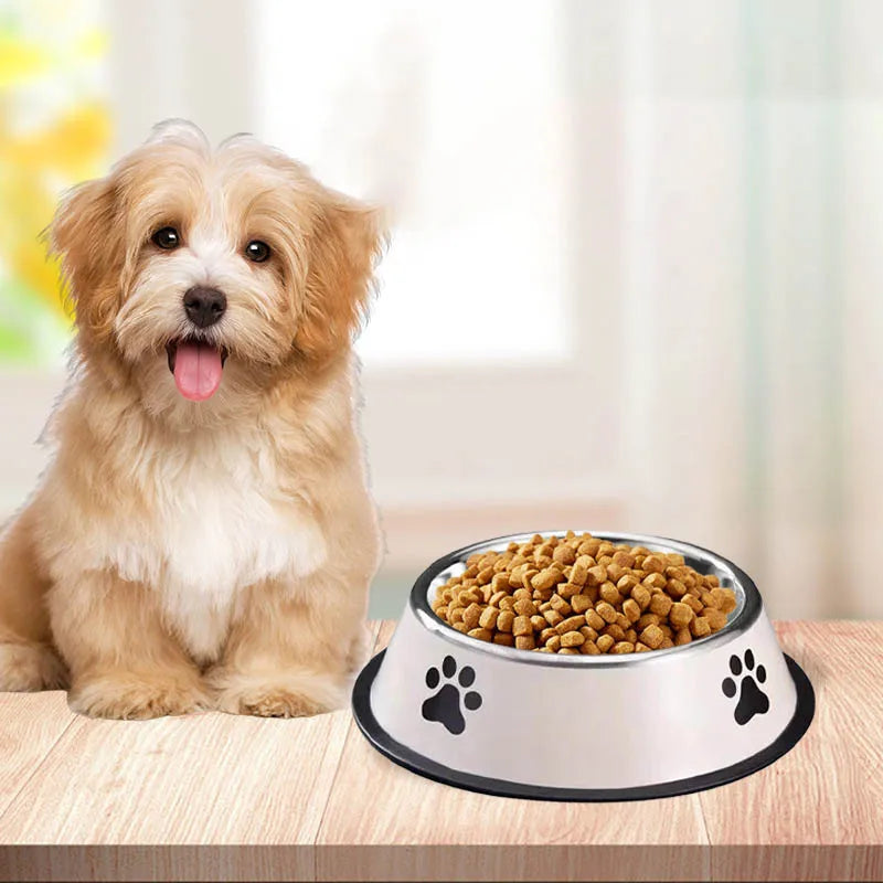 Gamelle en acier inoxydable pour chien et chat – Antidérapante, empilable