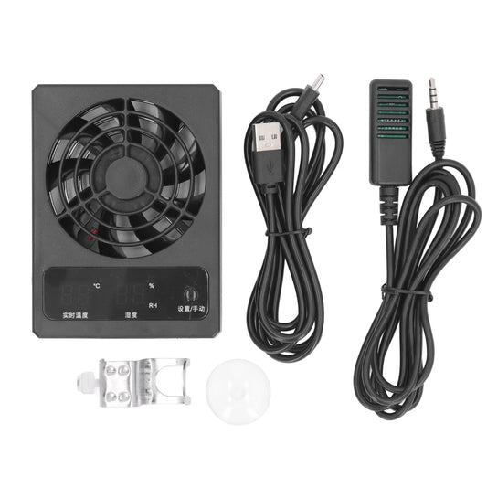 Ventilateur Silencieux pour Terrarium Reptiles & Amphibiens – Circulation d'Air, ABS, ≤30 dB
