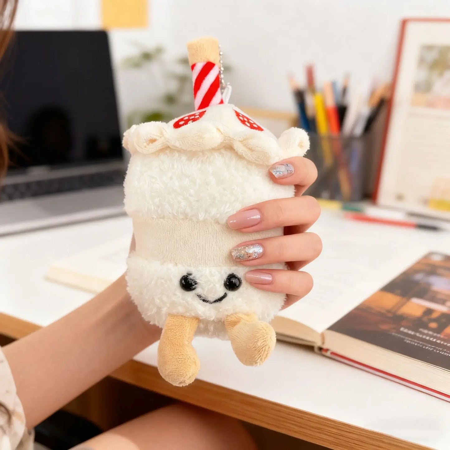 Porte-clés peluche fruits et légumes mignons – 45 modèles, idéal cadeau