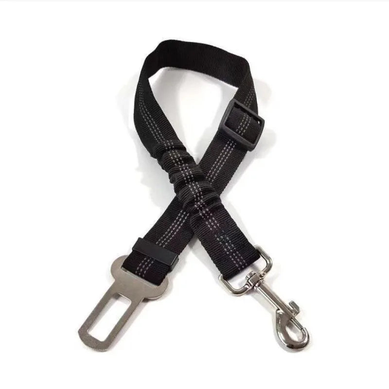 Inklapbaar autotuigje voor honden met verstelbare veiligheidsgordel, nylon veiligheidsriem voor huisdieren.