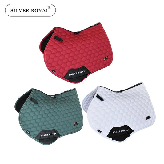 Tapis de Selle Anglais – Forme Anatomique, Respirant, 15–18 pouces, 6 Coloris