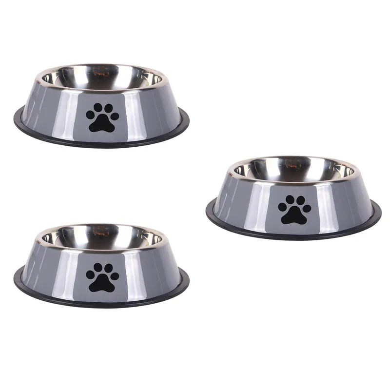 Gamelle en acier inoxydable pour chien et chat – Antidérapante, empilable
