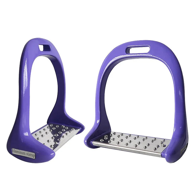 1 paar antislip stijgbeugels van aluminiumlegering voor paarden, voor ruiterveiligheid en buitensporten.