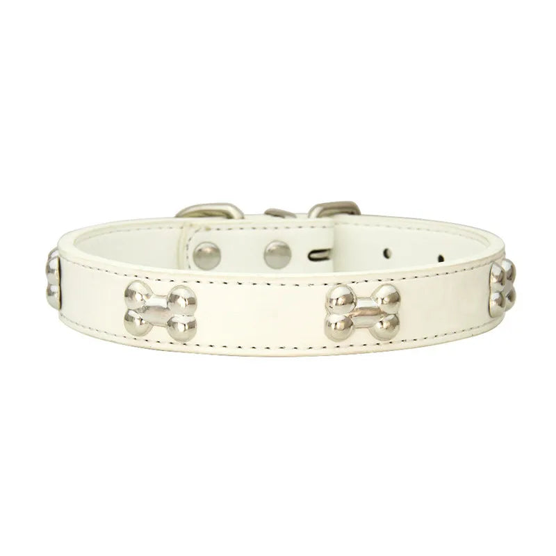 Collier en Cuir pour Chien – 16 Couleurs, Tailles XS à L