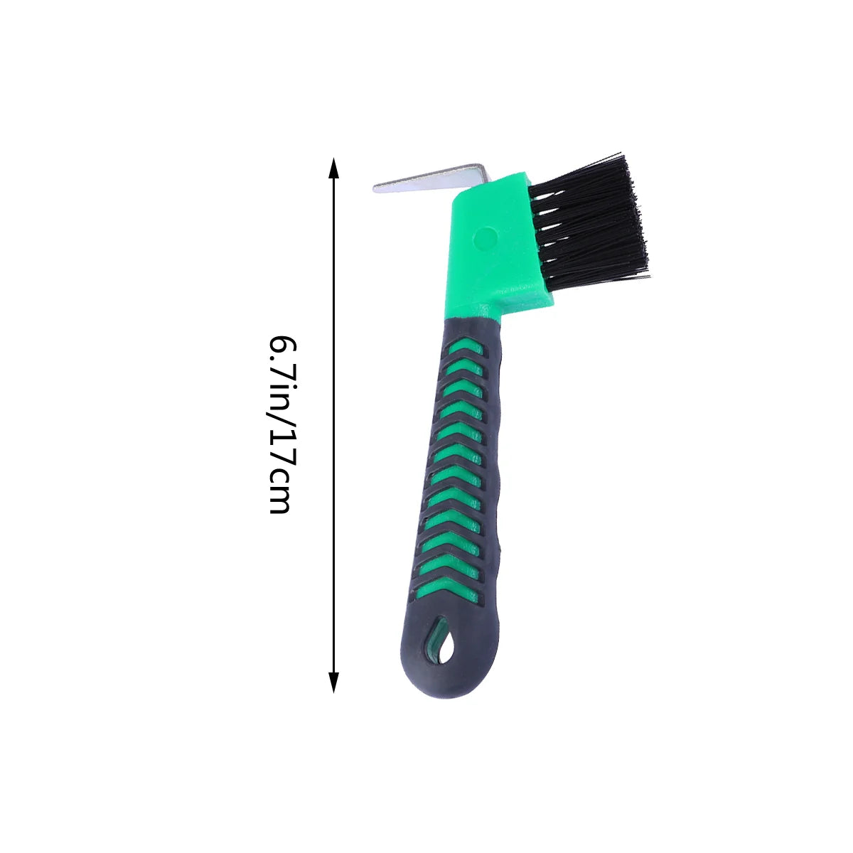 Cure-Pied avec Brosse Intégrée – Acier Inoxydable, Manche Ergonomique, Pansage Cheval