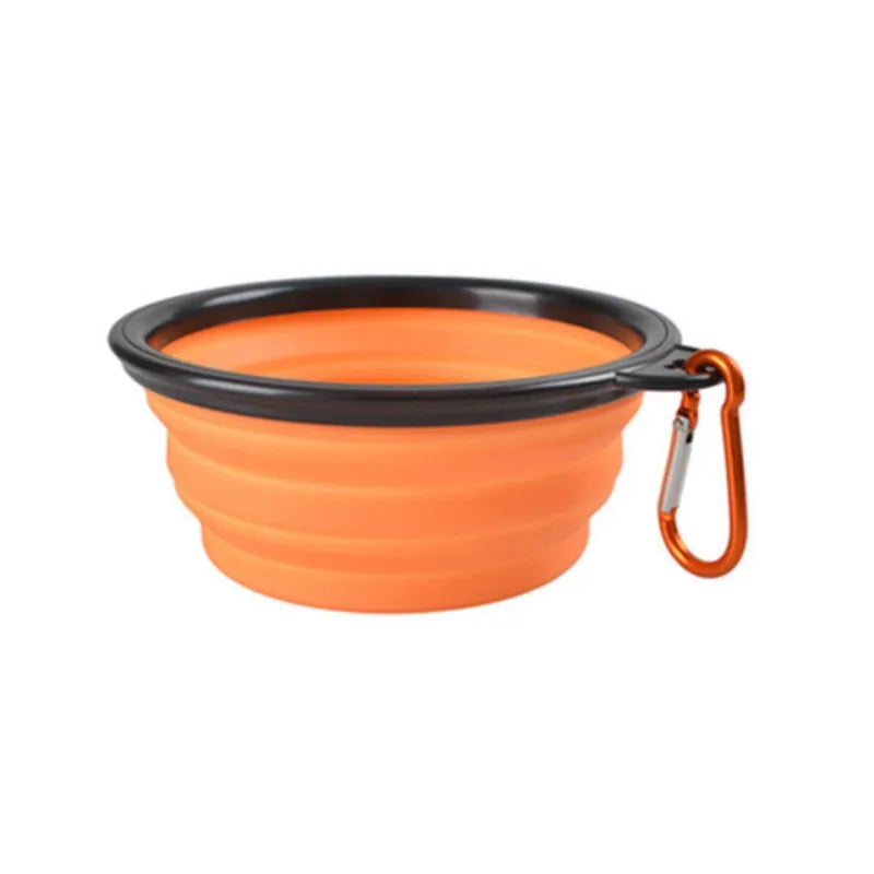 Draagbare voerbak voor huisdieren, duurzame TPR-voerbak voor katten en honden, opvouwbare siliconenbak voor reizen en buitenactiviteiten, voer- en drinkbak.