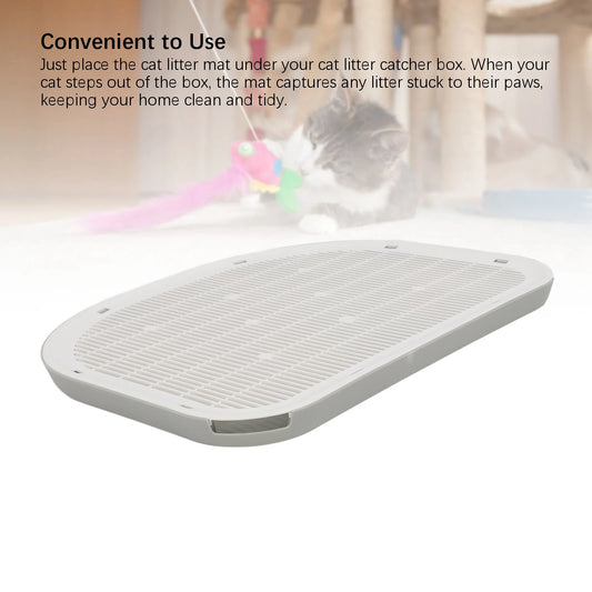 Tapis de Litière Premium pour Chat — Robuste, Imperméable & Antidérapant