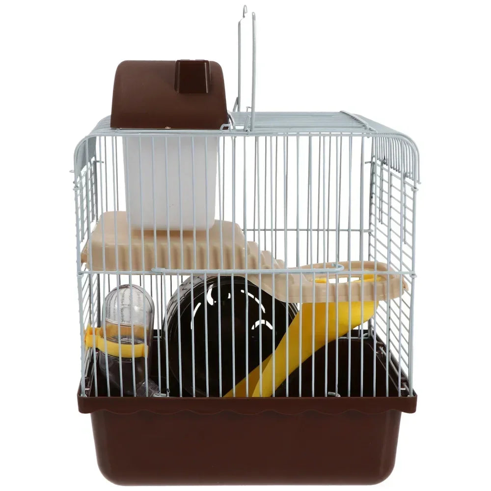 Cage Maison pour Hamster & Petits Rongeurs – Design Créatif Double Couche