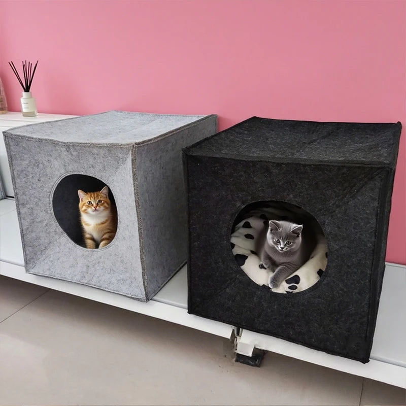 Tente-Lit Pliable pour Chat — Cave Cosy 2-en-1