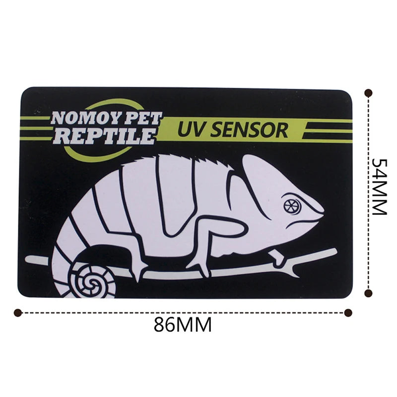 Carte Test UVB Réutilisable pour Terrarium Reptiles – Détection Intensité UV, 500 Utilisations