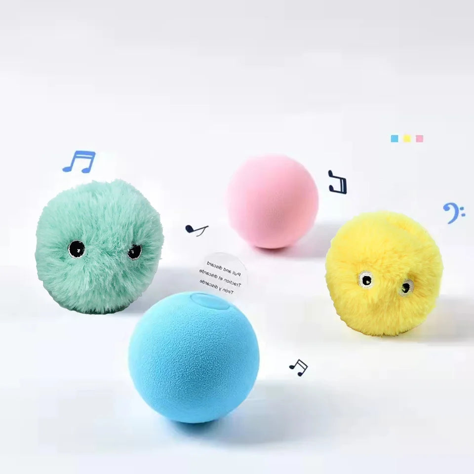 Balle Interactive Sonore pour Chat – Jouet Électrique avec Sons d'Animaux