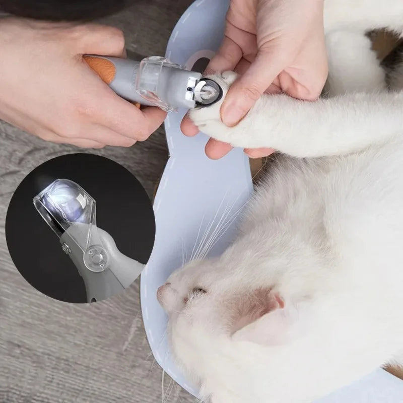 Coupe-Ongles LED pour Chat & Chien – Lumière Anti-Saignement