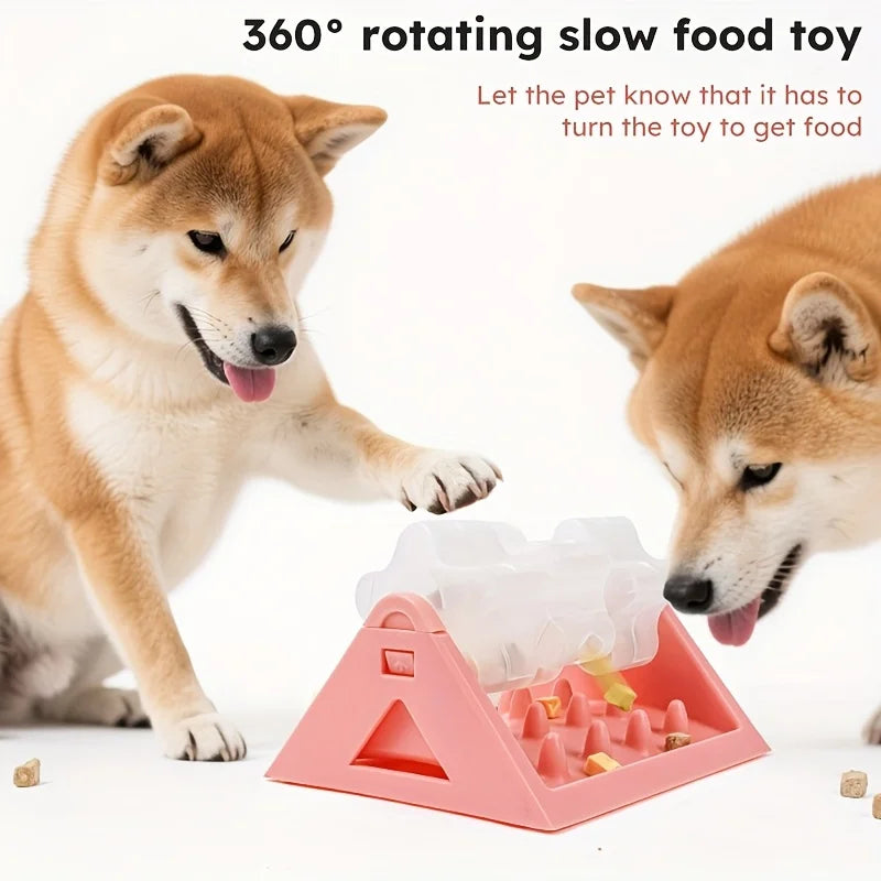 Distributeur de Nourriture Interactif pour Chien – Mangeoire Puzzle Anti-Fuite