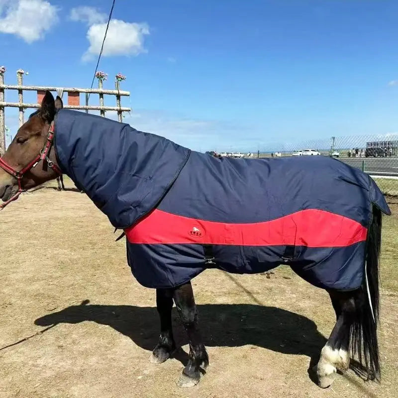 Nieuwe Winter Warme Katoenen Paardrijartikelen Paardendekens Uitrijdeken Waterdicht Winddicht Tuigjehoes Paardenbenodigdheden