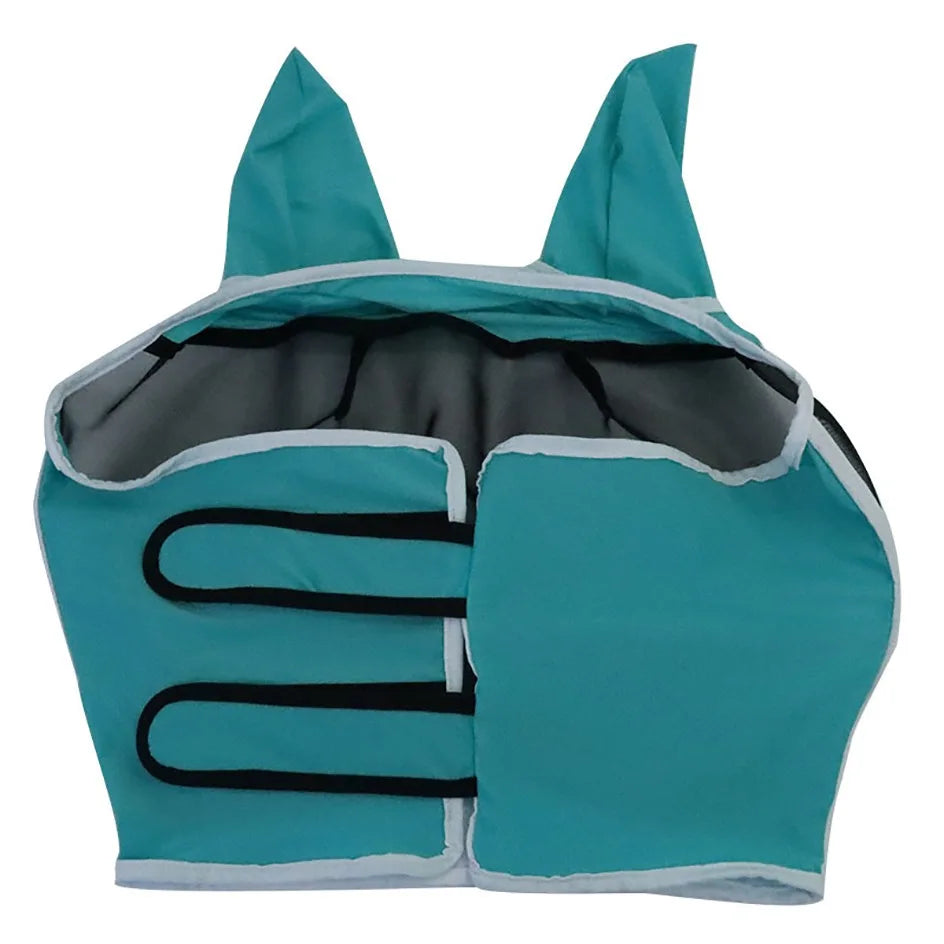 Masque anti-mouches pour cheval en maille respirante – Tailles S, M, L