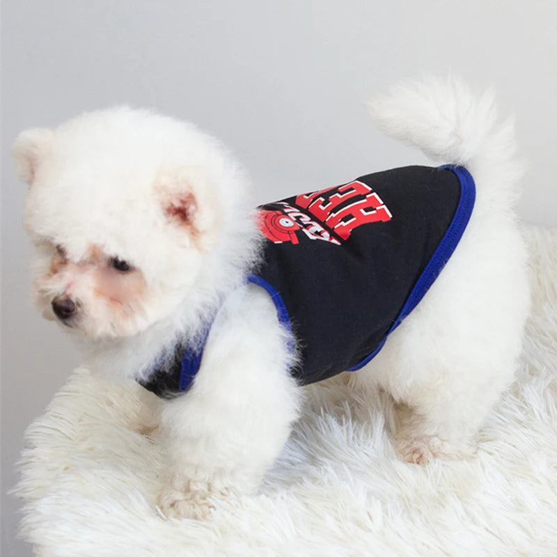 Gilet d'Été en Coton pour Chien & Chat – Motifs Imprimés, Tailles XS à XL