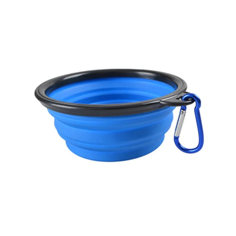 Draagbare voerbak voor huisdieren, duurzame TPR-voerbak voor katten en honden, opvouwbare siliconenbak voor reizen en buitenactiviteiten, voer- en drinkbak.