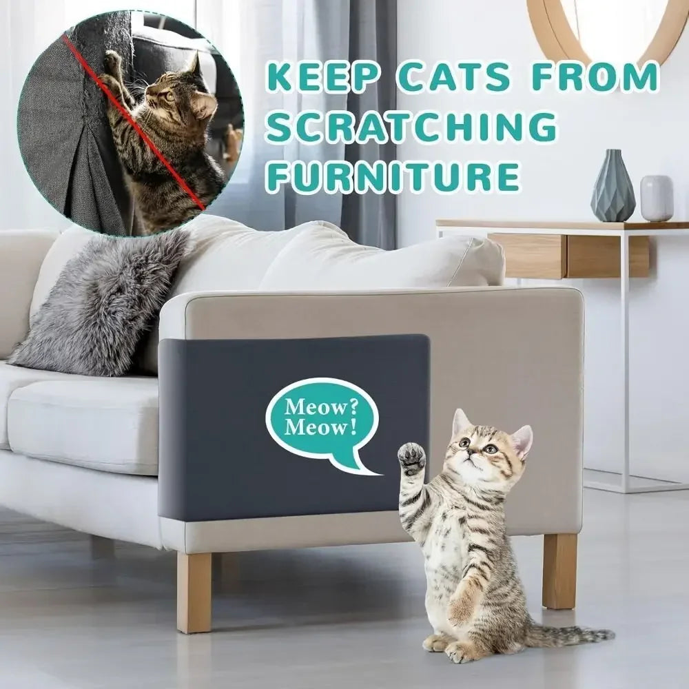 Tapis Griffoir Adhésif pour Chat — Protège Meubles, Antidérapant & Multifonction