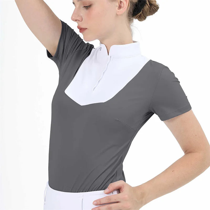 T-shirt d'équitation M LOGO – Femme