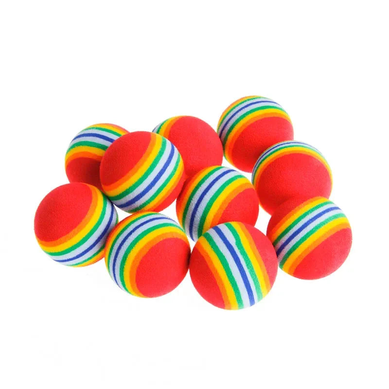 Balles Arc-en-Ciel en EVA pour Chat & Chien – Lot de 1, 2, 5 ou 10