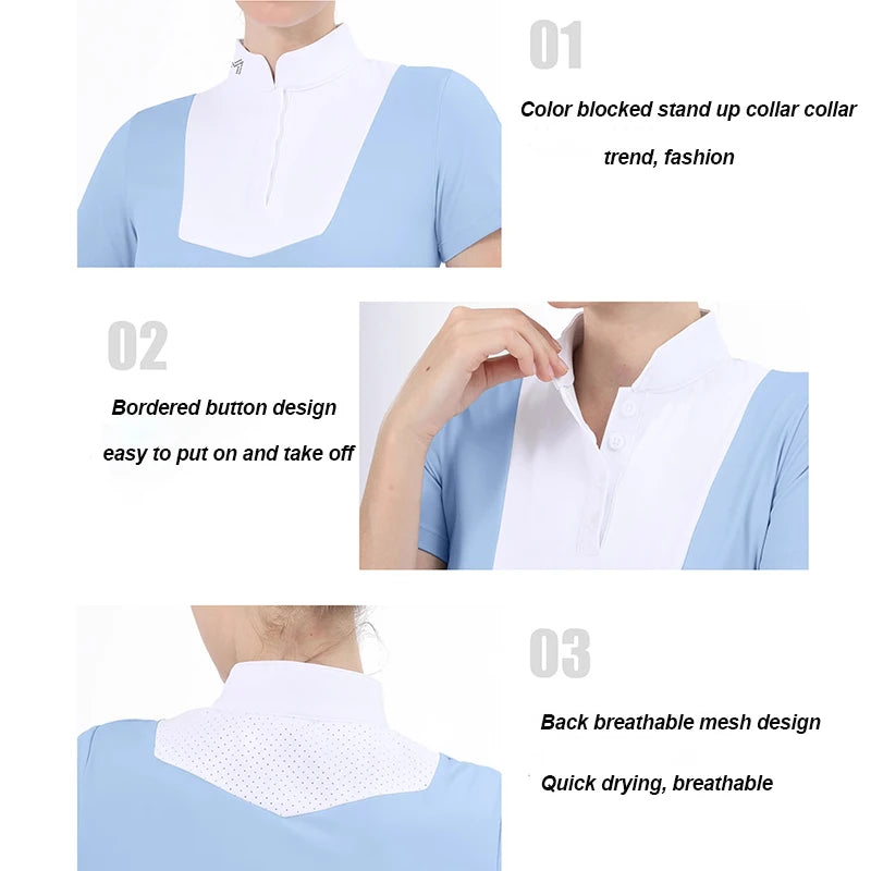 T-shirt d'équitation M LOGO – Femme