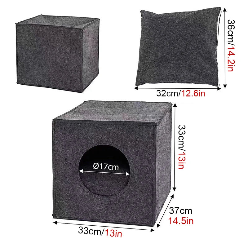 Tente-Lit Pliable pour Chat — Cave Cosy 2-en-1
