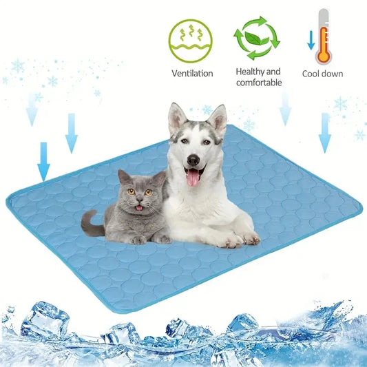 Tapis rafraîchissant pour chien et chat — Coussin d'été lavable