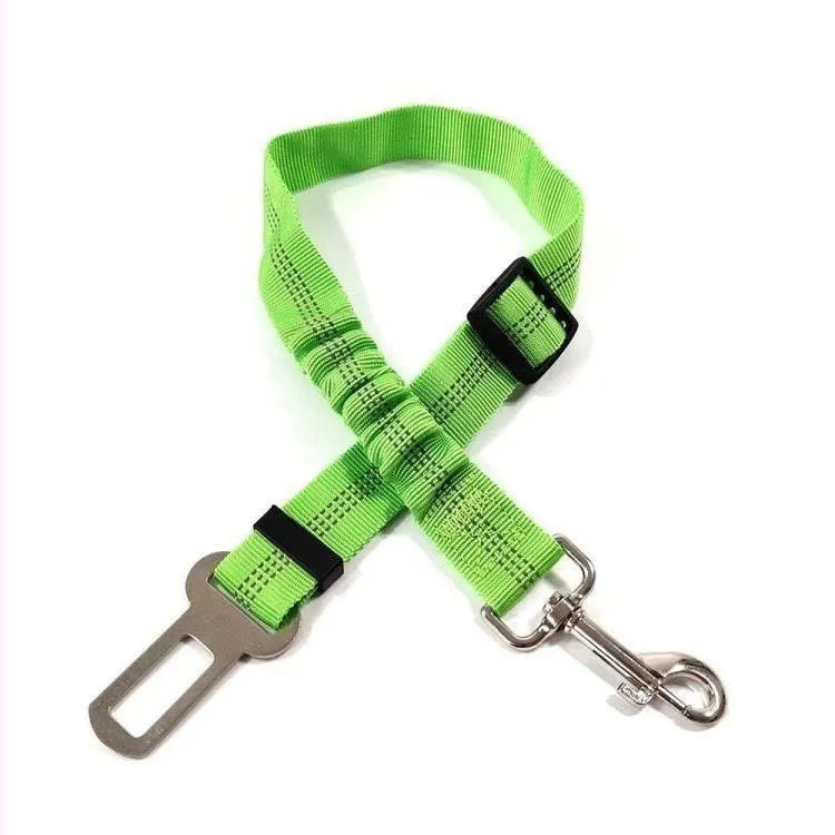 Inklapbaar autotuigje voor honden met verstelbare veiligheidsgordel, nylon veiligheidsriem voor huisdieren.